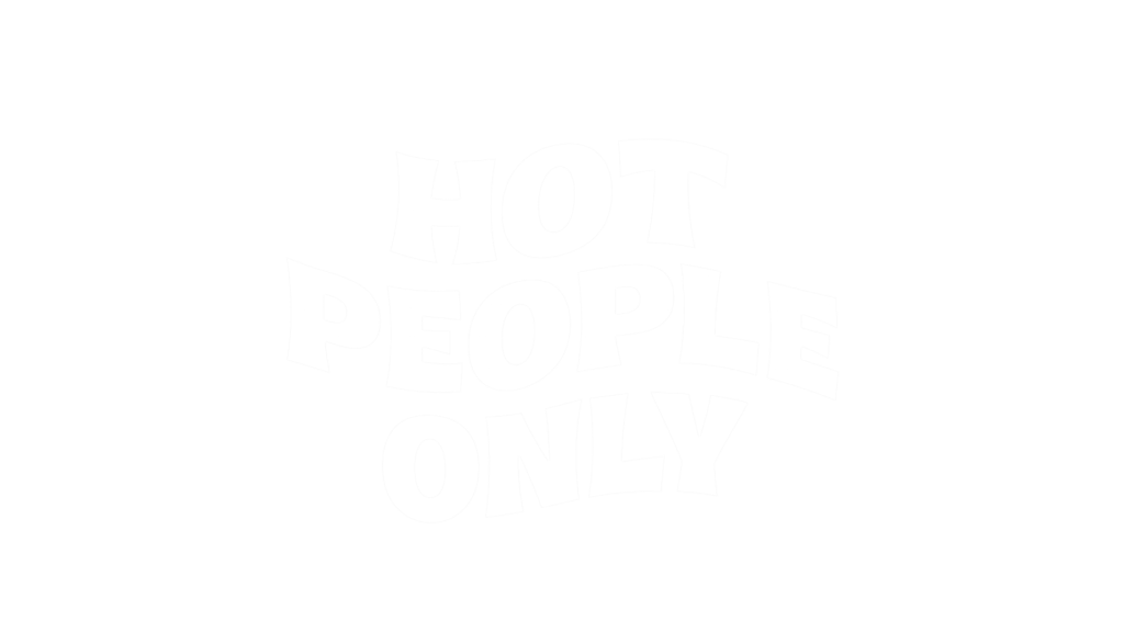 LOGO HOT PEOPLE ONLY blanc