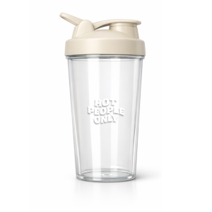 Shaker transparent beige HPO vide, accessoire sport premium Paris 3e